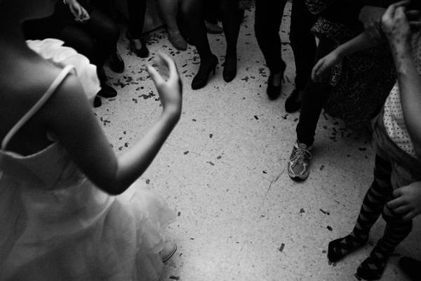 Dancing. According to Islam man and woman do not mix neither for food nor for dancing. During the party all the guests dance with a same sex partner, except for fiancés.